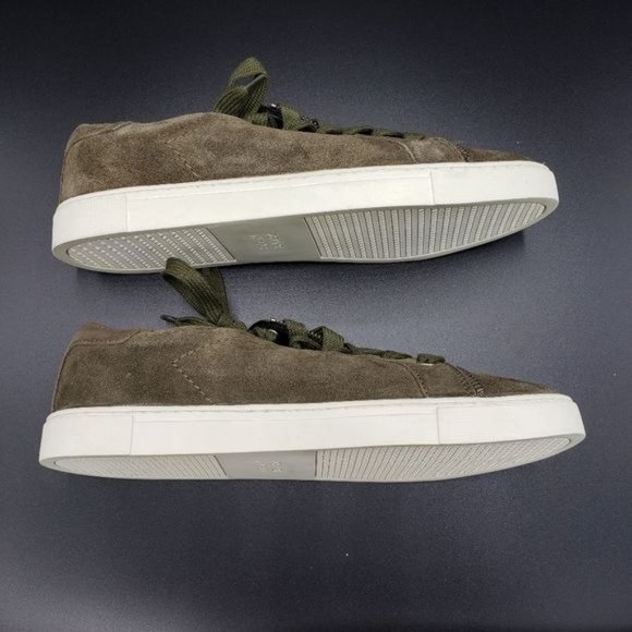Frye & Co NEW without box Sindy moto low sneaker army green zipper detail size 8 - Picture 4 of 9